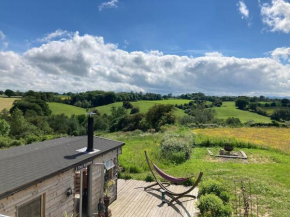 A luxury lodge, log burner and incredible views